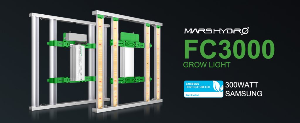 Mars Hydro FC3000 LED Grow Light for Indoor Plants - Samsung 300W led