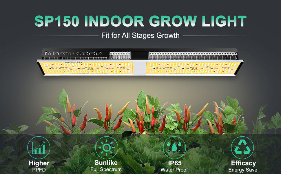 Mars Hydro SP150 indoor grow light, fit for all stages growth