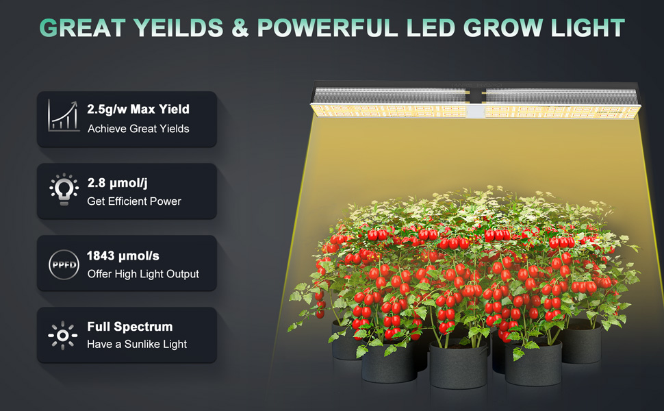Mars Hydro SP6500 LED grow light for all stages plants