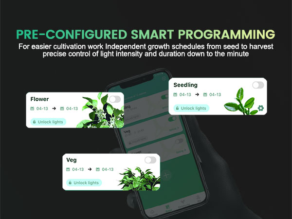 mars hydro fc-e4800 led smart grow system pre-configured smart programming