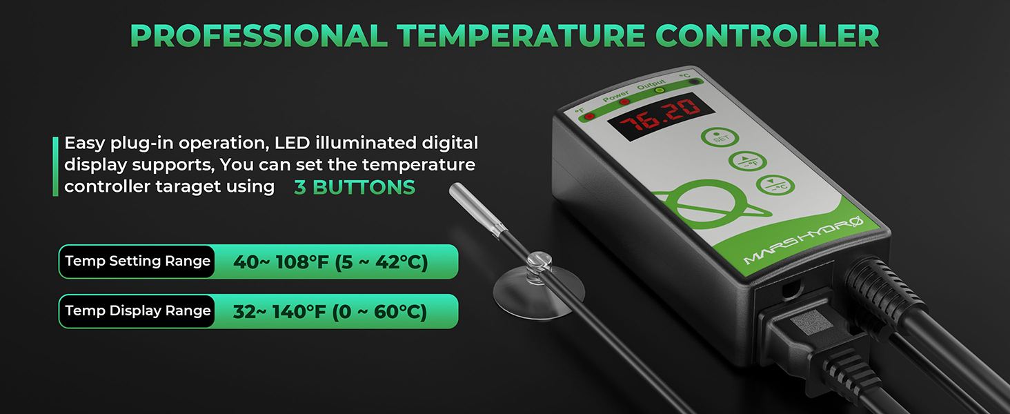 mars hydro heat mat kits professional temp controller