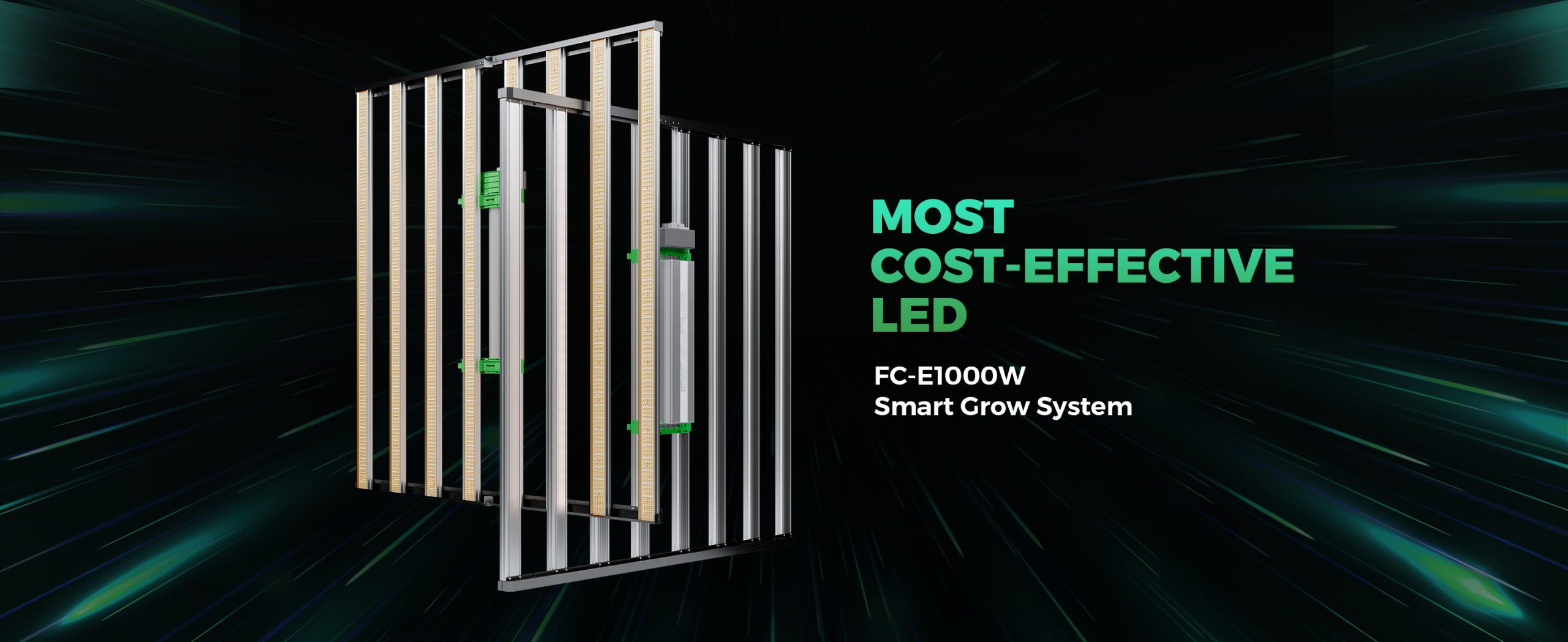 mars hydro FC-E1000W LED grow lights-smart grow system