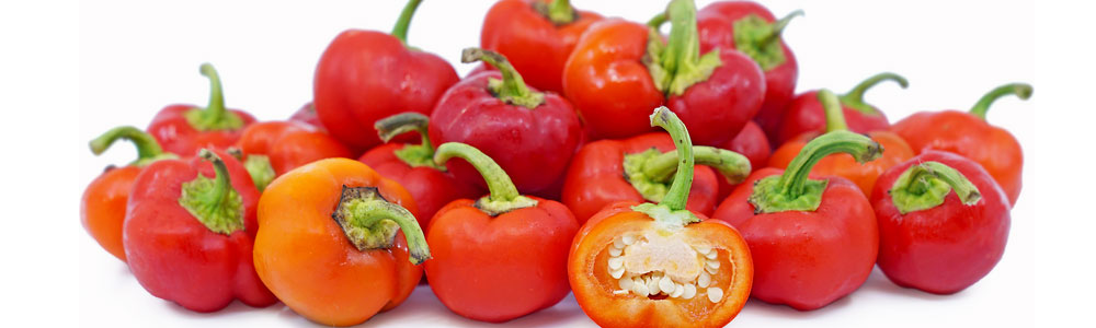 red mini bell peppers