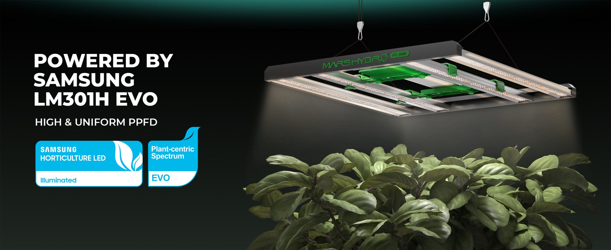 Mars Hydro FC3000-EVO LED Grow Light for Veg Flower